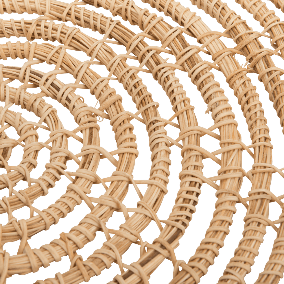 Set de table rond en fibre de palmier D35cm-ARAL