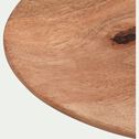 Plat de présentation organique en bois de manguier L36cm - naturel-DOSA