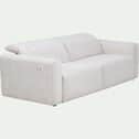 Canapé 3 places relax gauche en tissu - beige roucas-SACHA