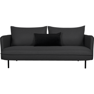 Saou - canapé 3 places fixe en tissu gris calabrun