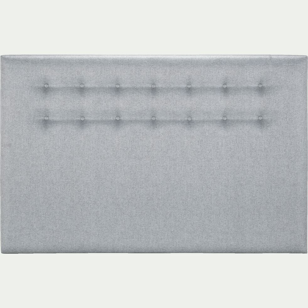 Tête de lit boutonnée en tissu - gris clair L170cm-TIBOULEN