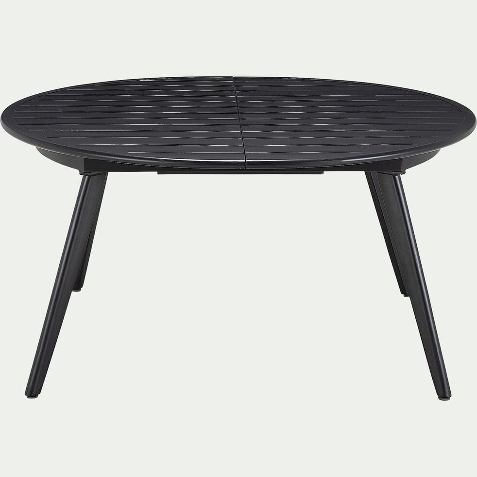 Table De Jardin Extensible En Aluminium Noir 4 A 6 Places