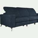 Canapé d'angle droit relax en tissu dara - bleu-SALVIA