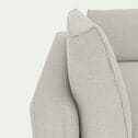 Canapé d'angle 4 places gauche en tissu tramé - beige roucas-AUDES