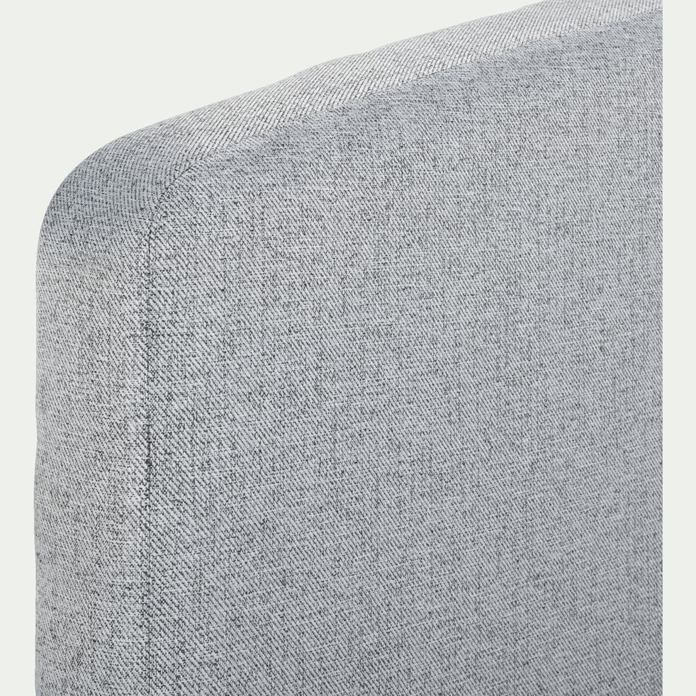 Tête de lit galbée en tissu - gris clair L190cm-CORTIOU