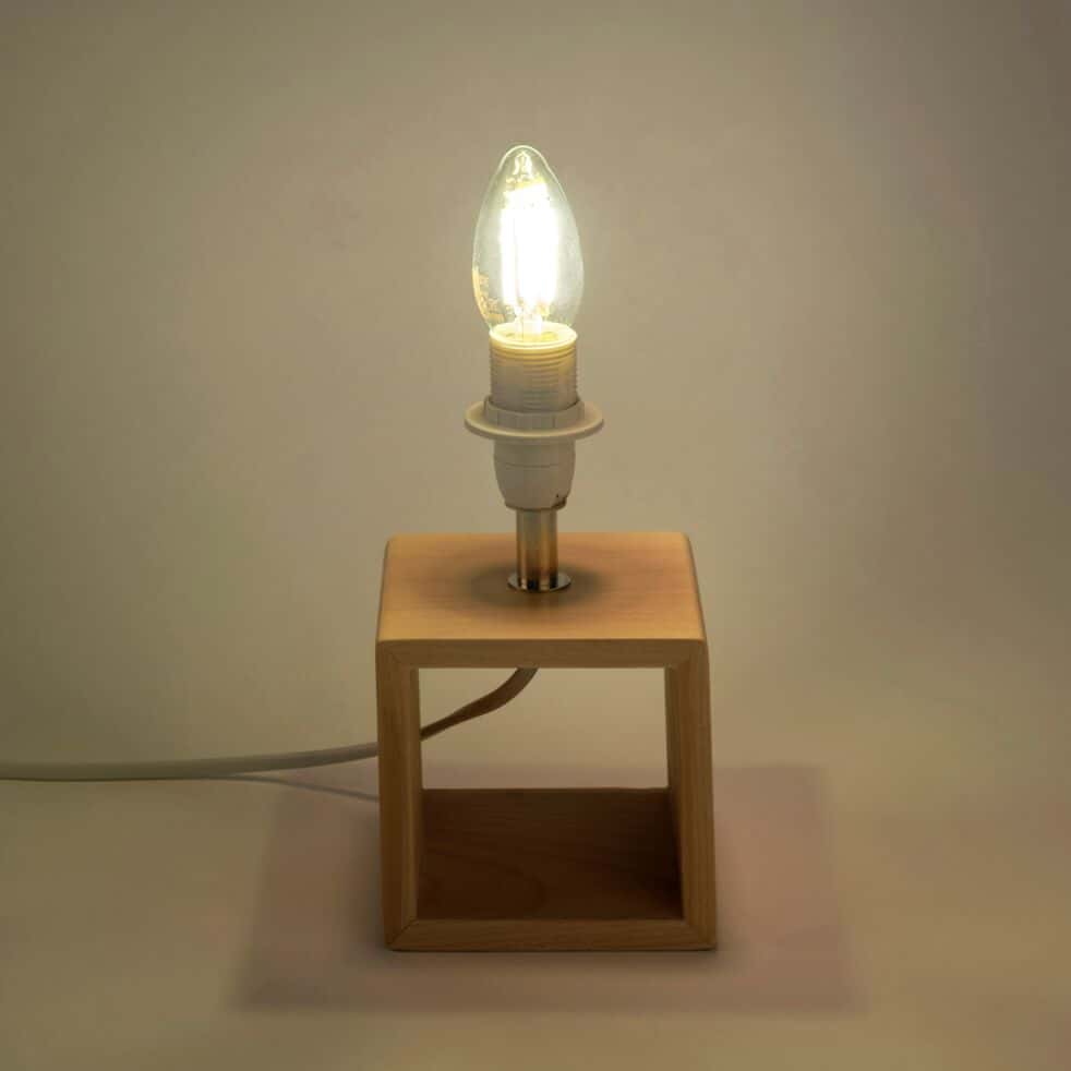 Ampoule flamme D3,5cm culot E14 - transparent - FILY - al