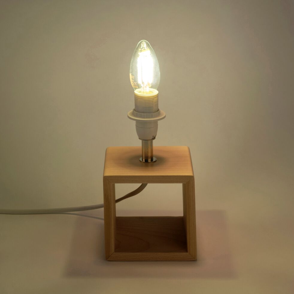 Ampoule flamme D3,5cm culot E14 - transparent-FILY