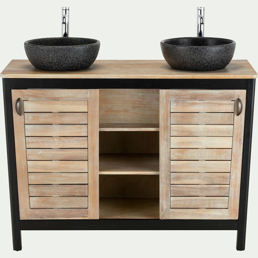 Meuble De Salle De Bains En Acacia Massif 120cm Pitaya 120 Cm Meuble Sous Vasque Alinea