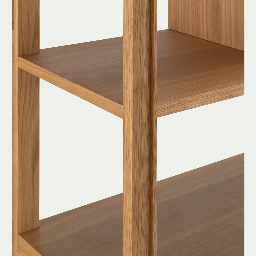 Bibliothèque en chêne avec 2 tiroirs et 2 placards - bois clair-EZE