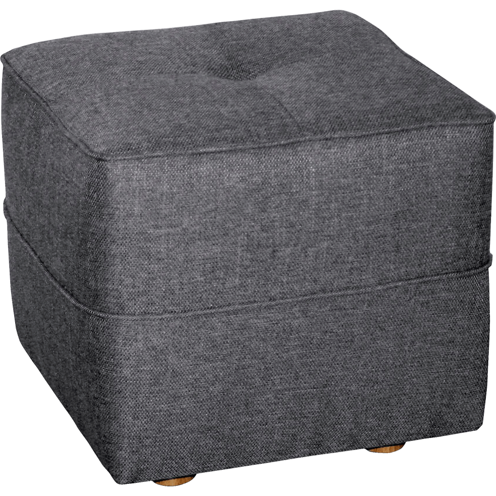 Pouf en tissu gris anthracite VICKY poufs et banquettes alinea