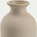 Petit vase en grès H12,5cm - beige-SILLANS