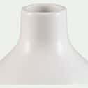 Vase rond en céramique - blanc ventoux H35cm-HYDRIE