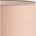 Abat-jour cylindrique en coton D30cm - rose rosa-MISTRAL