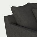 Canapé 1,5 places fixe en tissu - gris restanque-LENITA