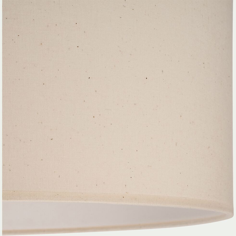 Abat-jour cylindrique en coton D40cm - beige roucas-MISTRAL