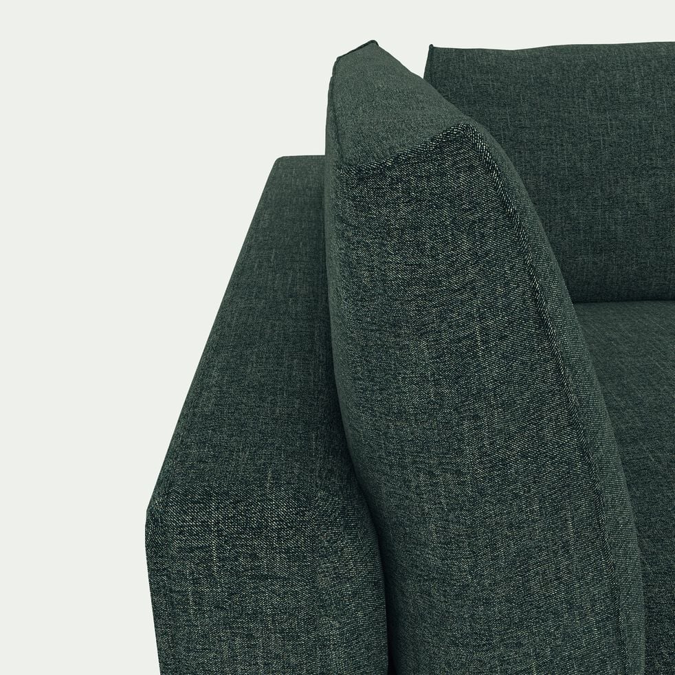Canapé d'angle gauche en tissu tramé - vert cèdre-AUDES