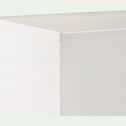 Abat-jour rectangulaire en coton L30cm - blanc-MISTRAL