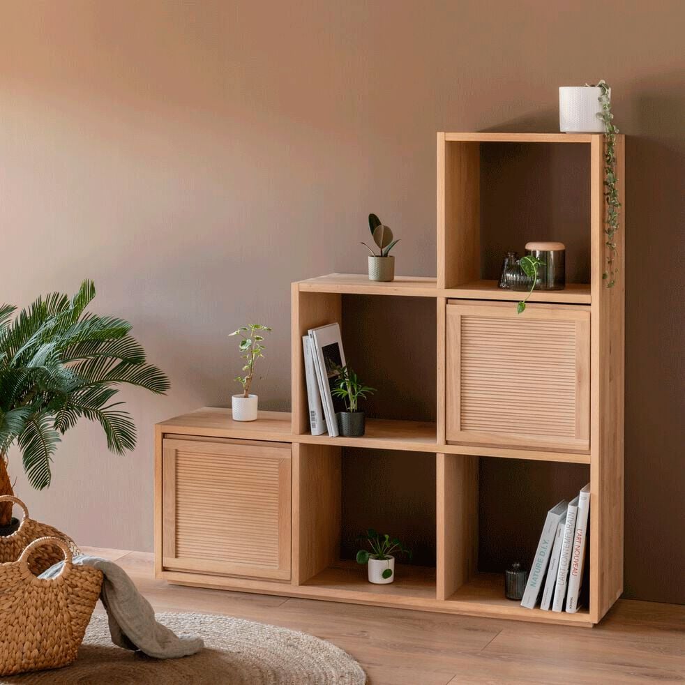 tag re escalier composer en ch ne TASSIA rangement tag re escalier composer en ch ne TASSIA rangement