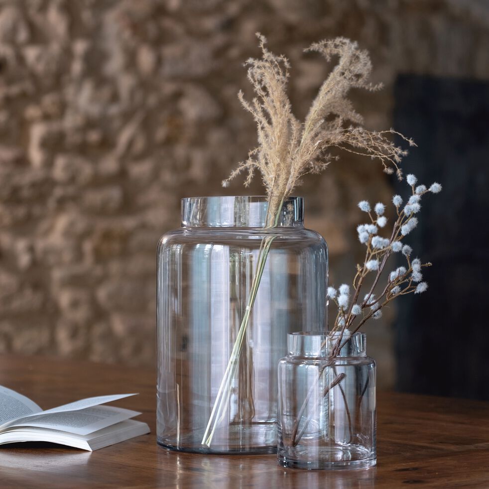 Vase  en verre  transparent plusieurs tailles AJJA   Vase  en verre  transparent plusieurs tailles AJJA