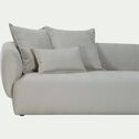 Canapé d'angle droit fixe en tissu - gris borie-ALBA