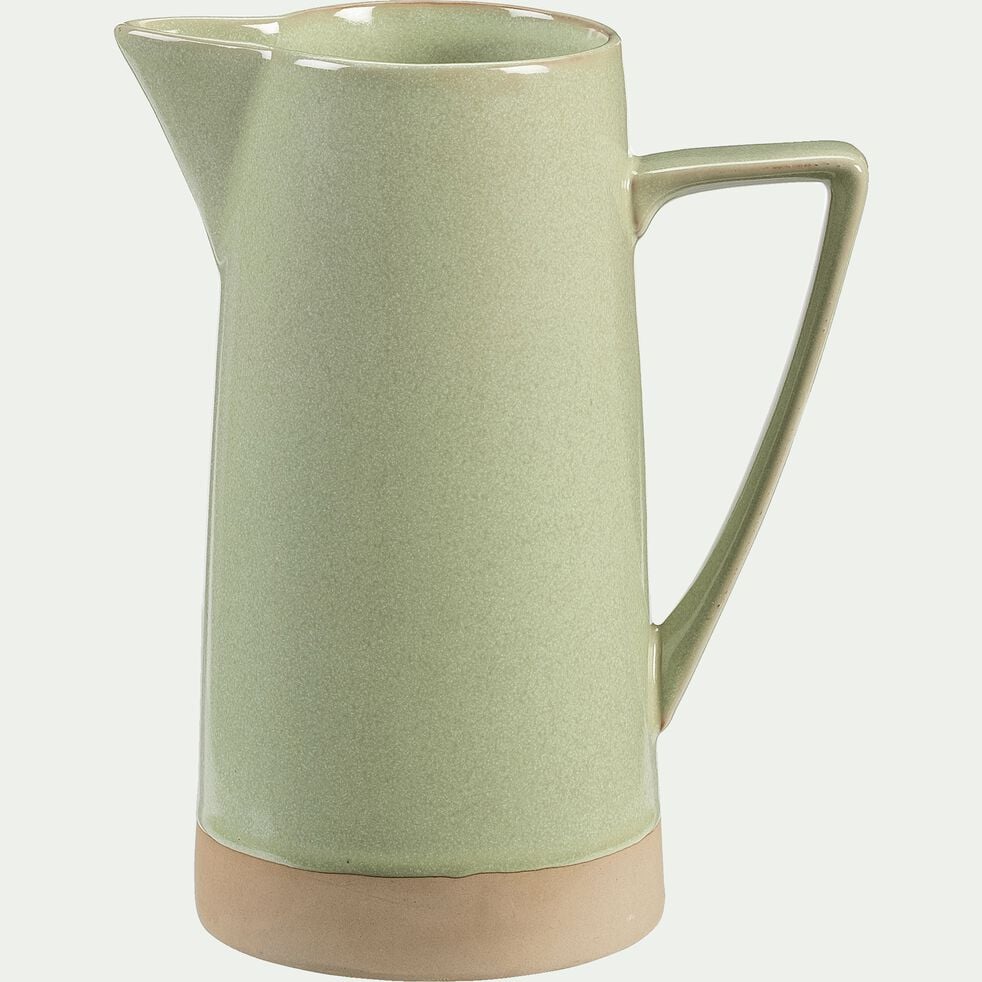 Pichet en gr s vert 1 6L ESQUIROU pichet Pichet en gr s vert 1 6L ESQUIROU pichet