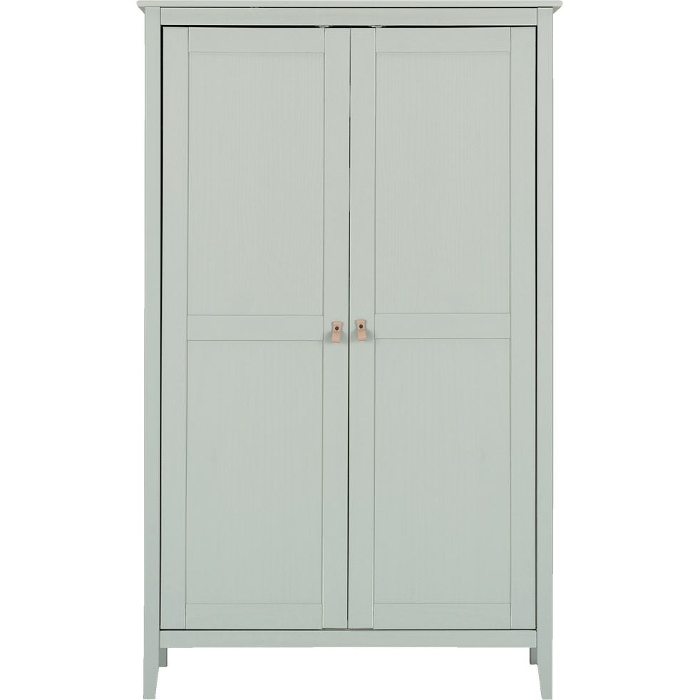 Armoire 2 portes pin massif vert olivier LISON armoires alinea