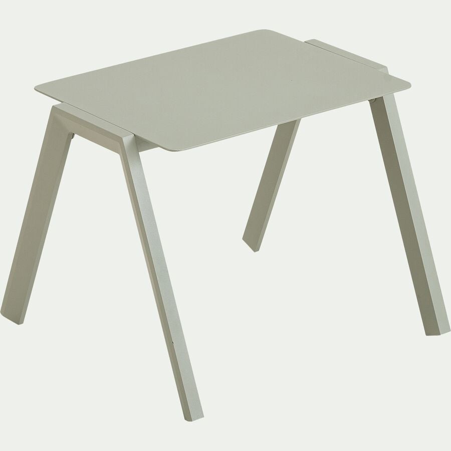 Table d'appoint en aluminium - vert olivier-EROS