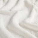 Lot de 2 serviettes invités en bouclettes de coton bio - blanc ventoux 30x50cm-COLINE