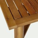 Table basse de jardin carrée en acacia - bois foncé-ESCALET