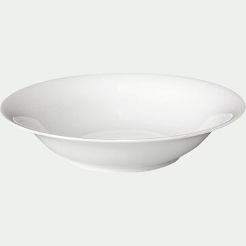 Assiette creuse en porcelaine de qualité hôtelière D23cm - blanc-ETO