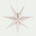 Suspension lumineuse étoile en papier H60cm - blanc-VANISTER