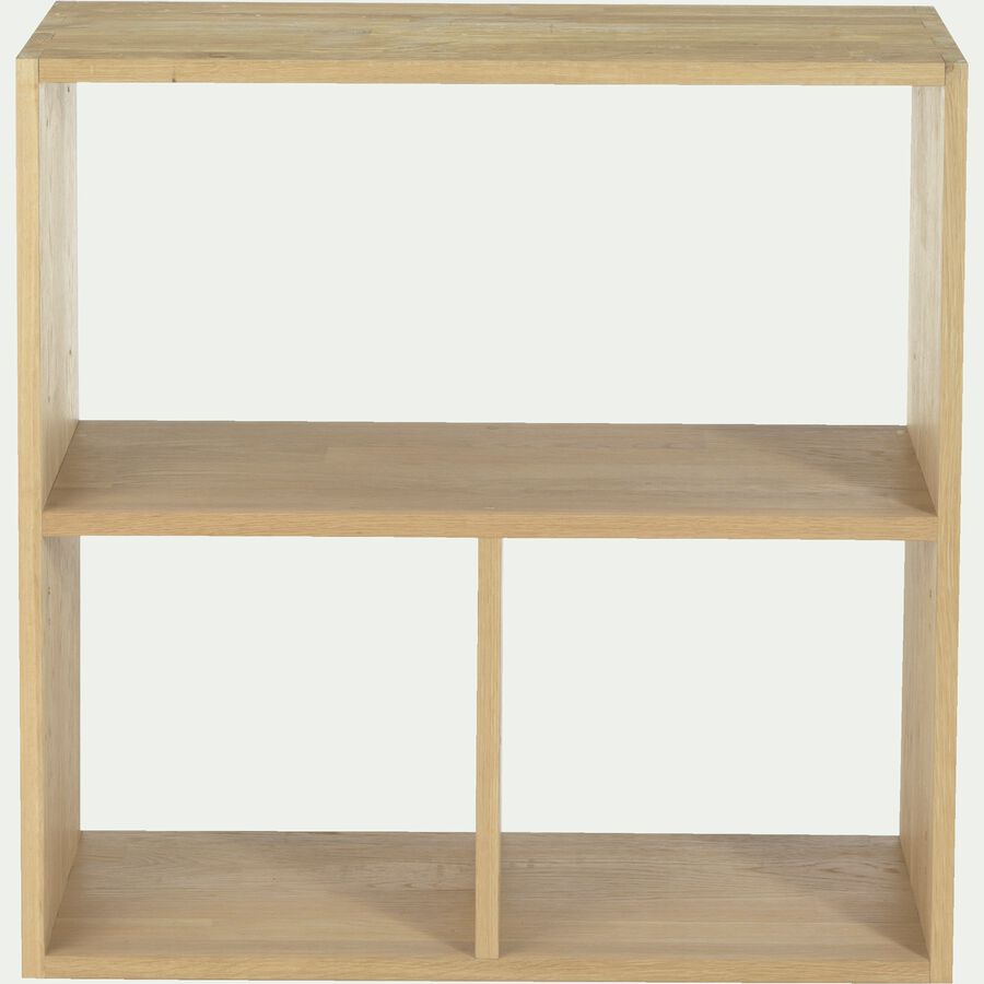 TASSIA Meuble bas à 3 cases en chêne - bois clair-TASSIA