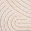 Tapis à motifs circulaires - beige 120x170cm-PELA