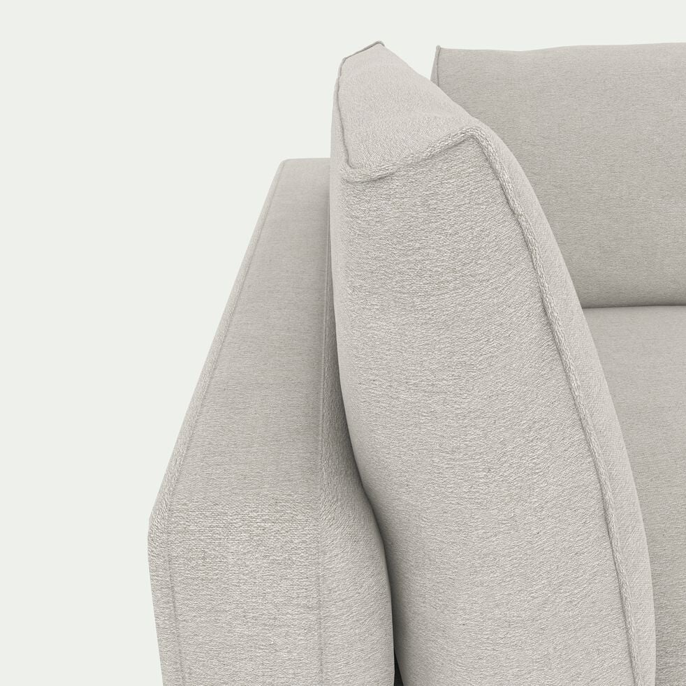 Canapé d'angle gauche en tissu tramé - beige roucas-AUDES