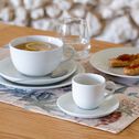 Tasse avec sous-tasse en porcelaine qualité hôtelière blanc 12cl-ETO