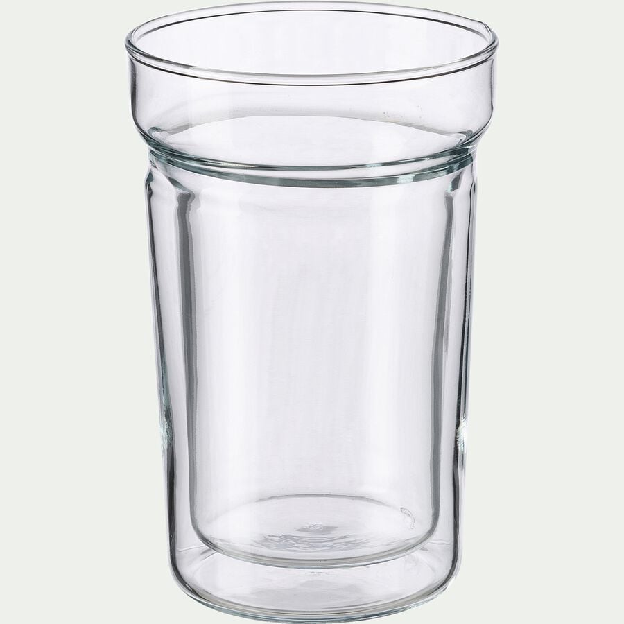 Lot de 2 tasses en verre borosilicate 20cl - transparent-ALCENE
