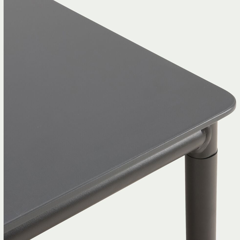Table basse de jardin carrée en aluminium - gris-ALEX