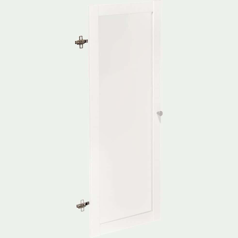 Porte vitrée en bois - blanc H95,7cm-BIALA