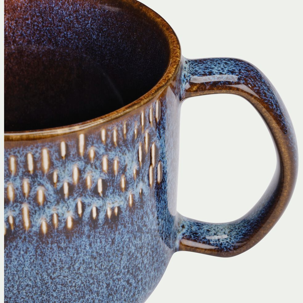 Mug en grès D9,5cm - bleu céou-SELADON