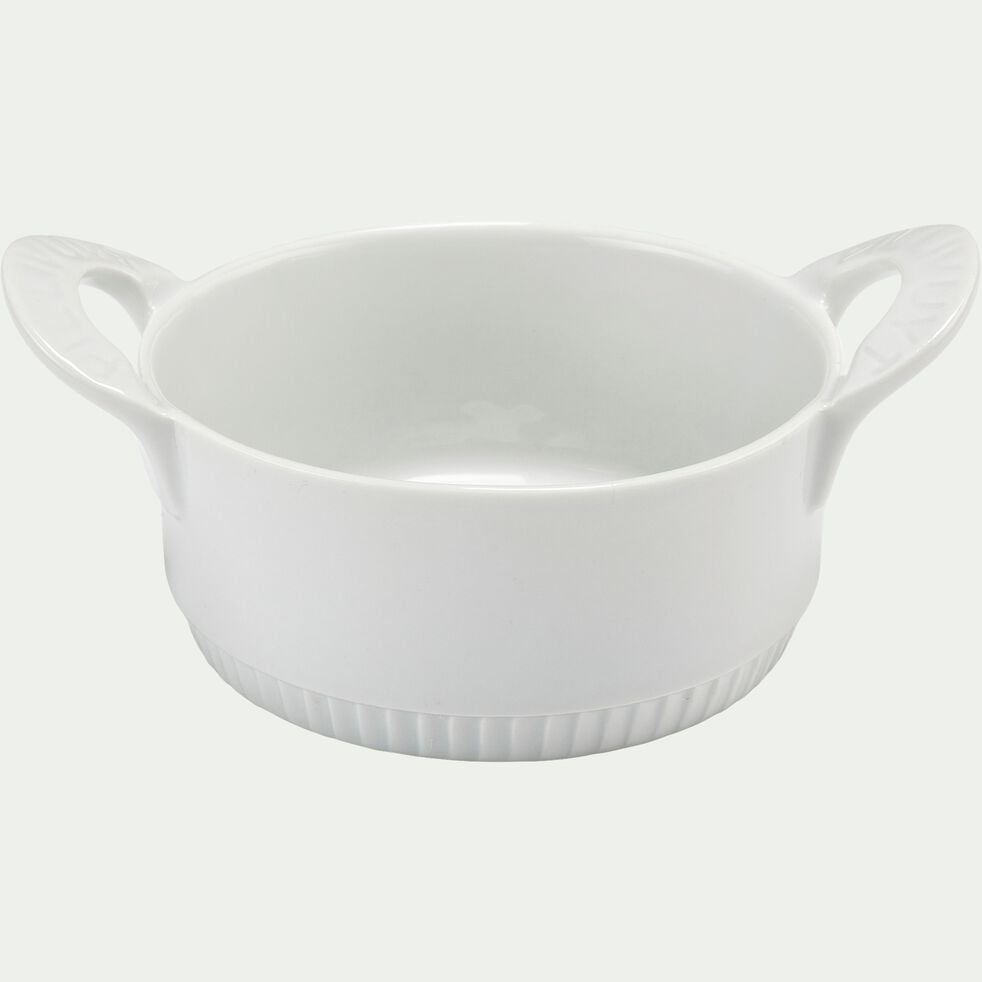 Cocotte individuelle en porcelaine D11cm - blanc-TOULOUSE