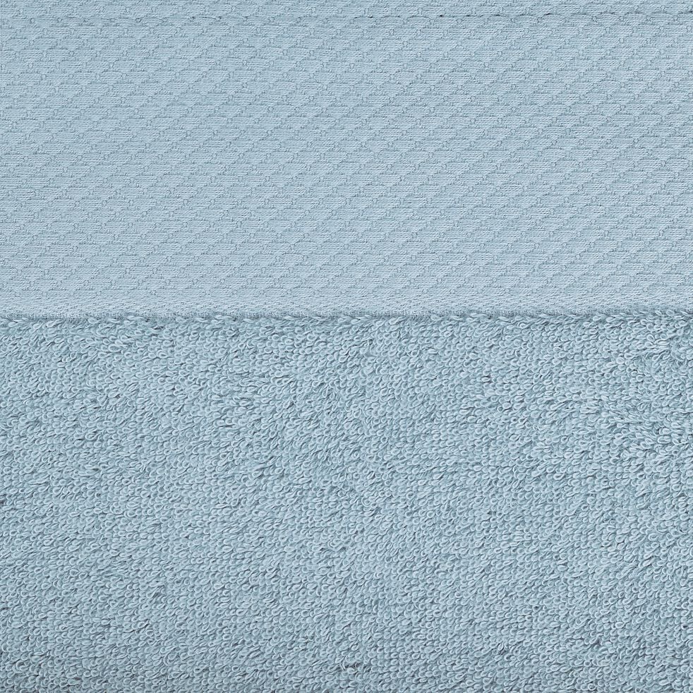 Drap de bain en coton peigné - bleu calaluna 100x150cm-AZUR