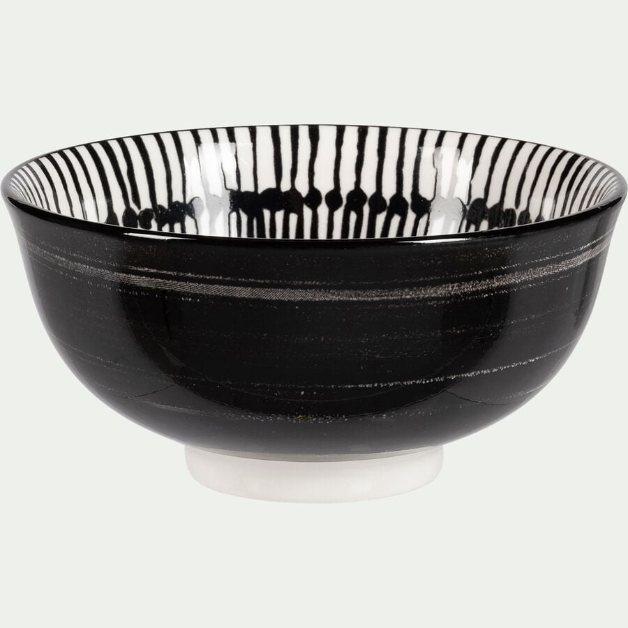 Coupelle en porcelaine D15,5cm - noir-LINIA