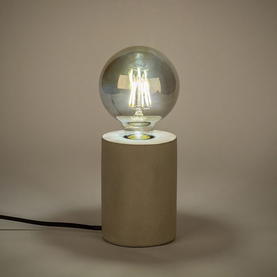 Ampoule déco LED à filament globe - teinte grise 13,50cm-GLOBE
