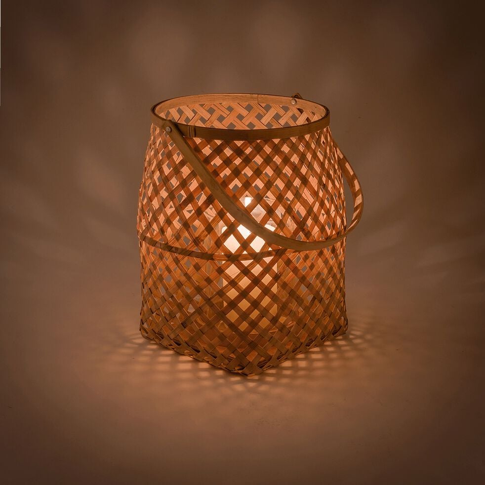 Lanterne bambou naturel D18xH23 BOHOL lanterne alinea Lanterne bambou naturel D18xH23 BOHOL lanterne alinea