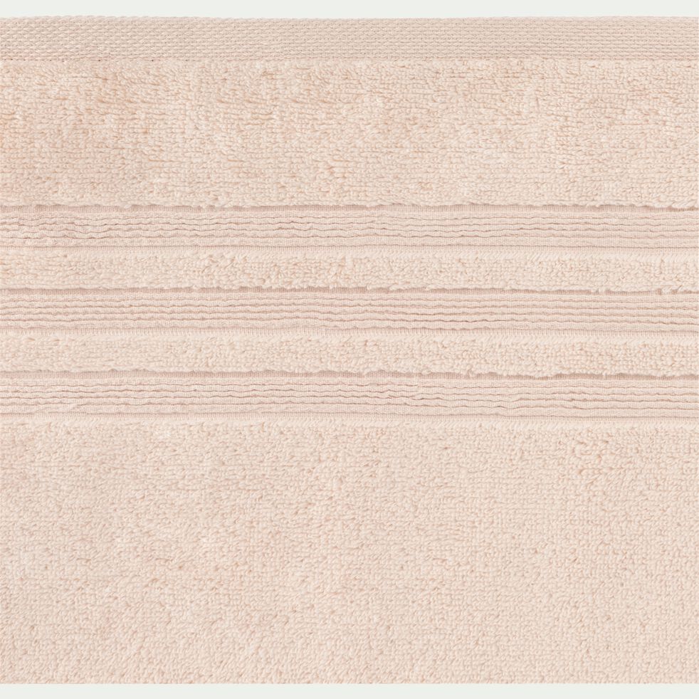 Drap de douche bouclette en coton - rose grège 70x140cm-NOUN