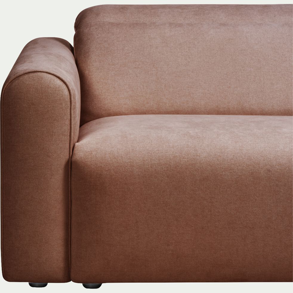 Canapé 3 places relax droit en tissu - brun rustrel-SACHA