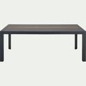 Table de repas jardin en duraboard et aluminium - noir (8 places)-MASSIMO