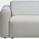 Canapé 3 places relax gauche en tissu - gris borie-SACHA