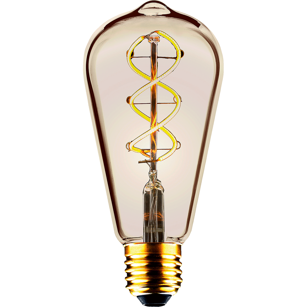 Ampoule LED décorative ambrée H14cm culot E27 POIRE ampoules