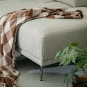 Canapé grand d'angle droit en tissu avec fonction avance-recul - beige roucas-MARKO